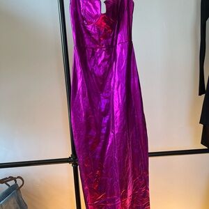 Pink Sweetheart Backless Gown for Cocktail Nights